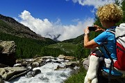 Al Rif. Ponti (2559 m), il rifugio del Disgrazia, dalla Valle di Preda Rossa il 23 giugno 2015 - FOTOGALLERY